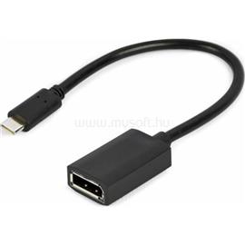 GEMBIRD USB-C -> DisplayPort 1.2 M/F adapter 0.15m fekete A-CM-DPF-02 small