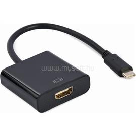 GEMBIRD USB-C -> HDMI 1.4 M/F adapter 0.15m fekete A-CM-HDMIF-03 small