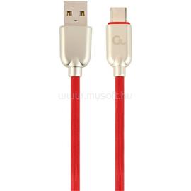 GEMBIRD USB-C -> USB-A 2.0 M/M adatkábel 1m piros Premium rubber CC-USB2R-AMCM-1M-R small