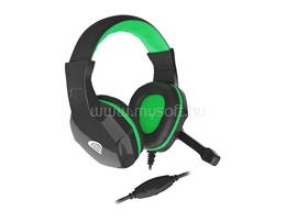 GENESIS Argon 100 vezetékes gamer headset (fekete-zöld) NSG-1435 small