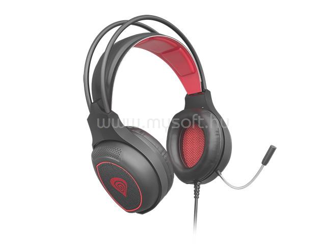 GENESIS Radon 300 Virtual 7.1 vezetékes gamer headset (fekete-piros)