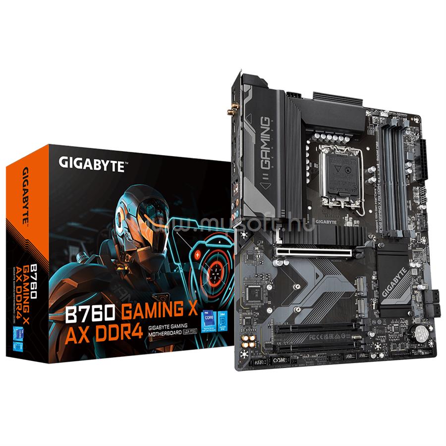 GIGABYTE alaplap B760 GAMING X AX DDR4 (LGA1700, ATX)