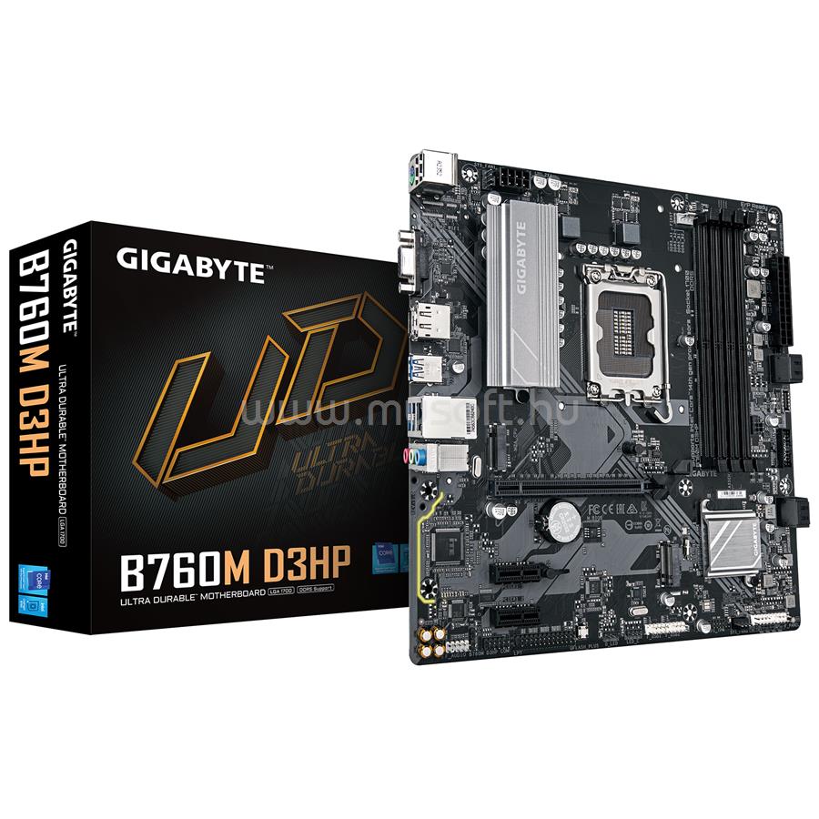 GIGABYTE alaplap B760M D3HP (LGA1700, mATX)