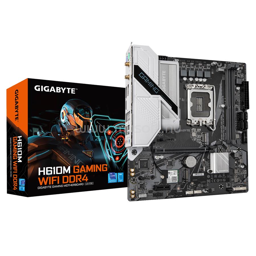 GIGABYTE alaplap H610M GAMING WIFI DDR4 (LGA1700, mATX)