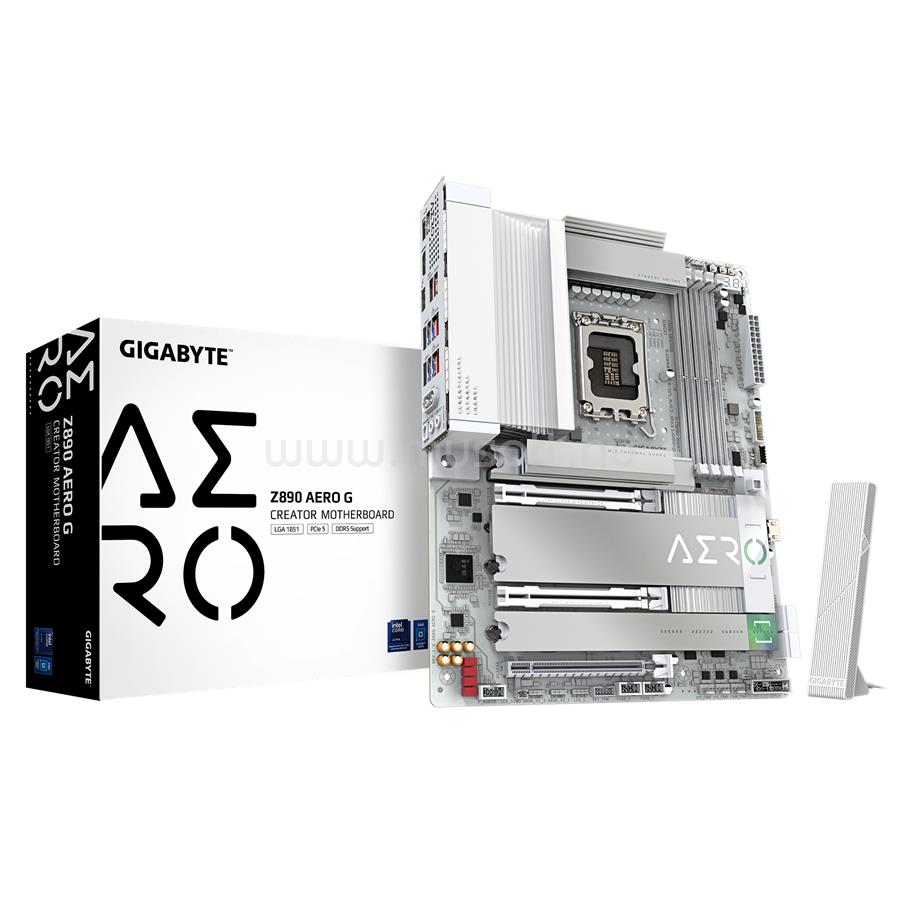 GIGABYTE alaplap Z890 AERO G (LGA1851, ATX)