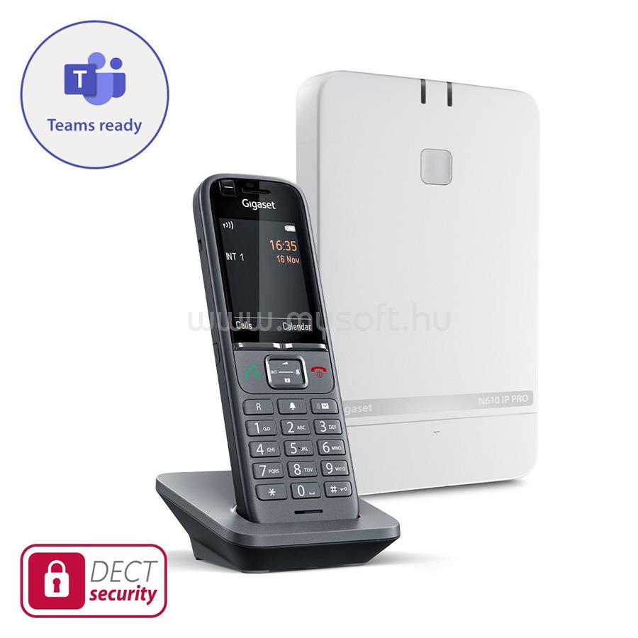 GIGASET N610 IP PRO bázisállomás + S700H PRO kézibeszélő telefon