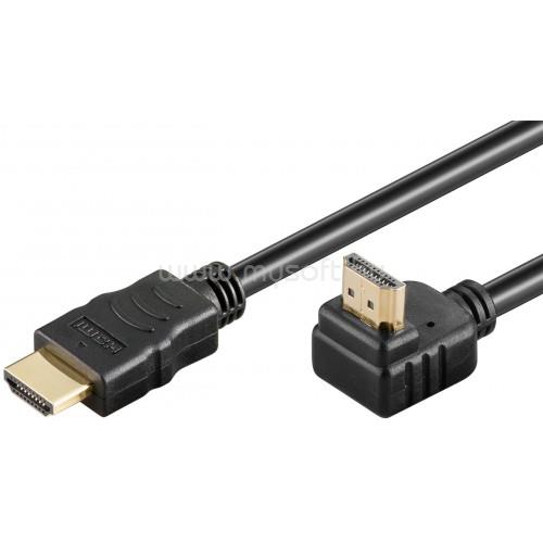 GOOBAY Goobay Nagy sebességű HDMI kábel 90°-os Ethernettel 0.5m