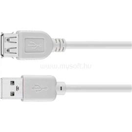 GOOBAY USB-A 2.0 - USB-A 2.0 M/F adatkábel hosszabbító 0.3m szürke GOOBAY_68621 small