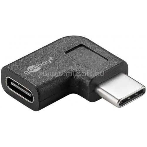 GOOBAY USB-C- USB-C adapter, 90°, fekete