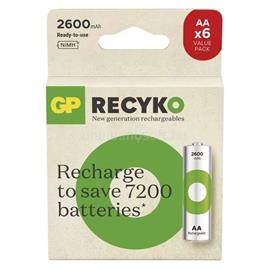 GP BATTERIES GP ReCyko NiMH Akkumulátor HR6 (AA) 2600mAh 6db B2527V small