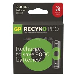 GP BATTERIES GP ReCyko Pro NiMH Akkumulátor HR6 (AA) 6db B2620V small