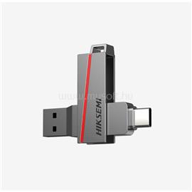 HIKSEMI Dual Slim USB3.2 - Type-C 16GB pendrive (ezüst) HS-USB-E307C(STD)/16G/U3/NEWSEMI/WW small