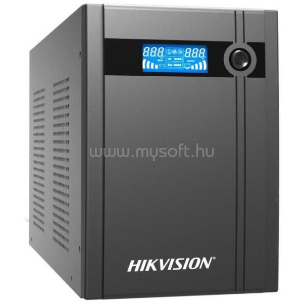 HIKVISION DS-UPS3000/MA 3000VA szünetmentes tápegység (4 Schuko, line-interaktív, USB, LCD, fekete)