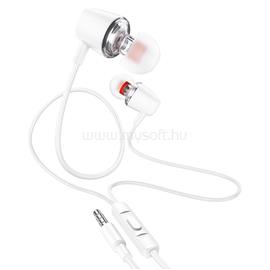 HOCO M107 Discoverer mikrofonos fülhalhallgató (fehér) HC794567 small