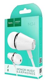 HOCO M34 fülhallgató mikrofonnal (fehér) HC078463 small