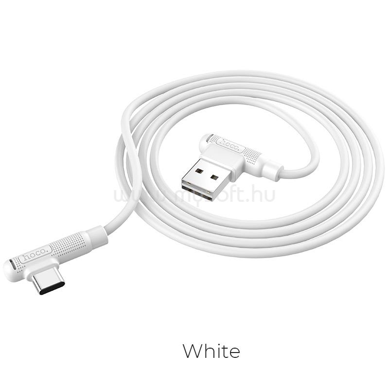 HOCO X46 Type-C / USB kábel fehér 90 fokos