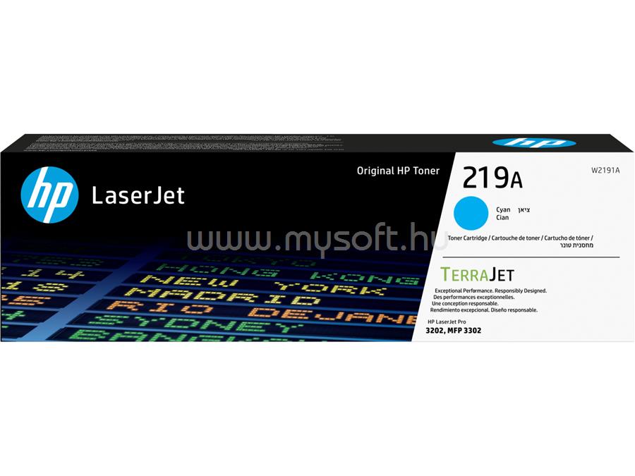 HP 219A Eredeti cián LaserJet tonerkazetta (1200 oldal)