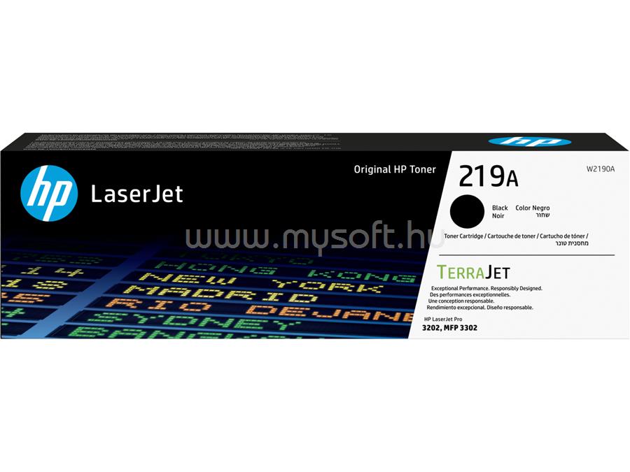 HP 219A Eredeti fekete LaserJet tonerkazetta (1300 oldal)