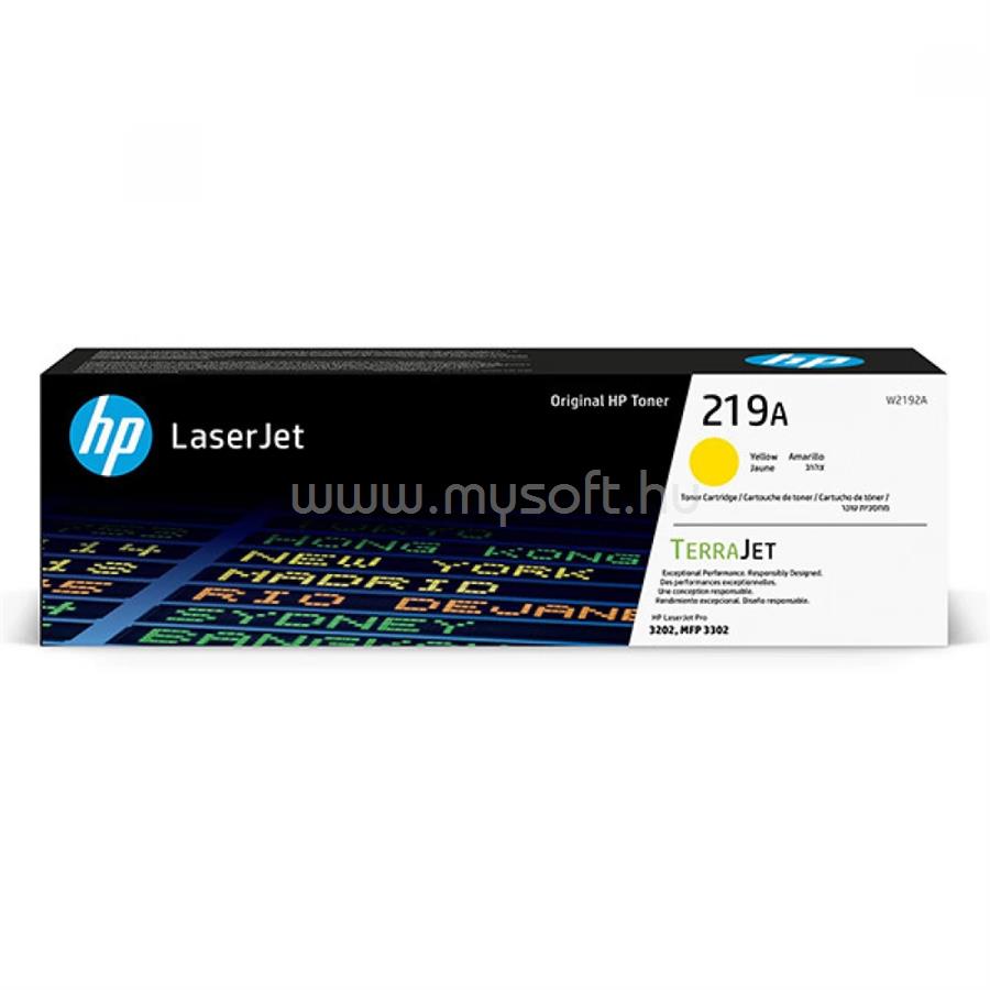 HP 219A Eredeti sárga LaserJet tonerkazetta (1200 oldal)