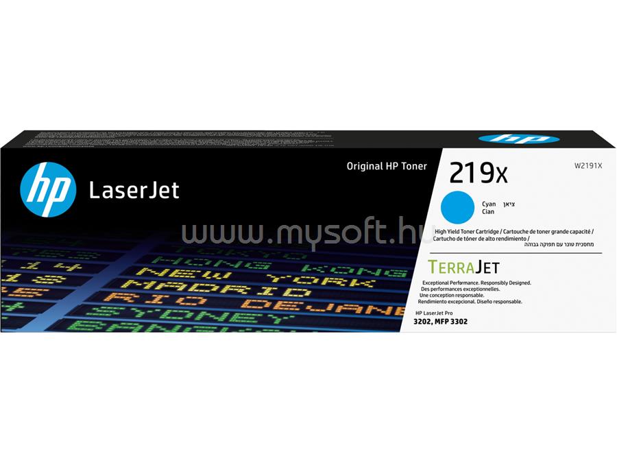 HP 219X Eredeti cián LaserJet tonerkazetta (2500 oldal)