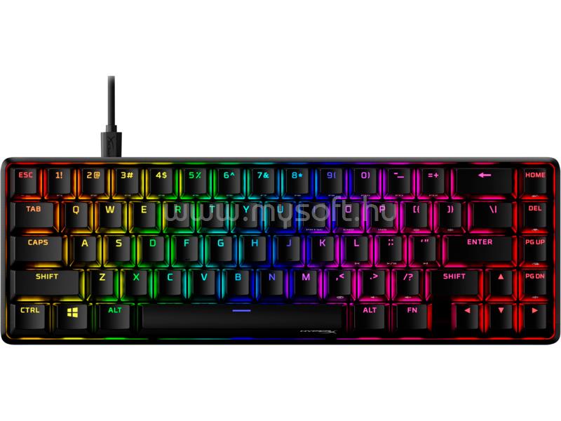 HP Alloy Origins 65 mechanikus RGB türkiz switch gamer vezetékes billentyűzet angol lokalizáció (fekete)