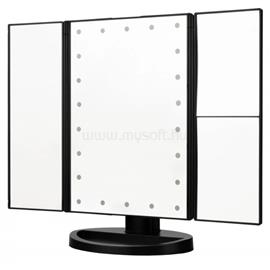 HUMANAS ML04 kihajtható sminktükör, AAA elem vagy  mikro USB, 16 x 23,5 cm, LED 2 nagyító tükör, 21 db LED, HS-ML04 small