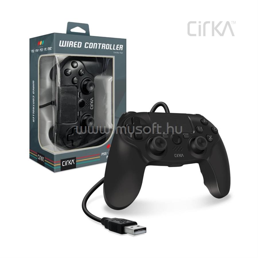 HYPERKIN CIRKA NUFORCE PS4/PC/Mac vezetékes kontroller (fekete)