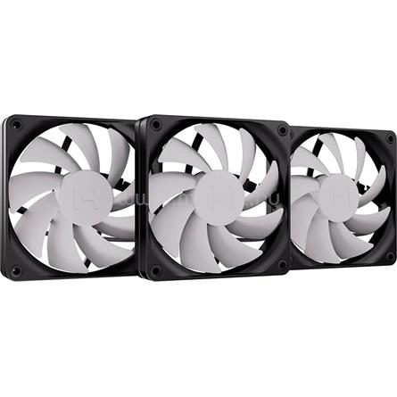 HYTE flow FA12 3db rendszerhűtő ventilátor kit (szürke-fekete)