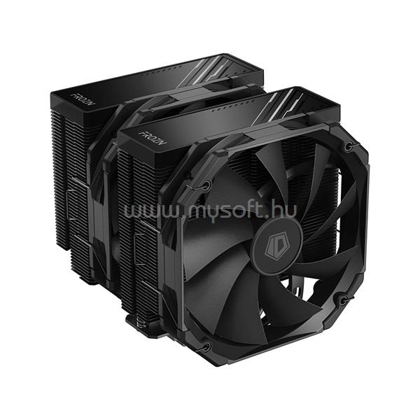 ID-COOLING FROZN A720 BLACK CPU hűtő (33,5dB; max 167,52 m3/h; 4Pin csatlakozó, 7 db heatpipe, 2x12cm, PWM)