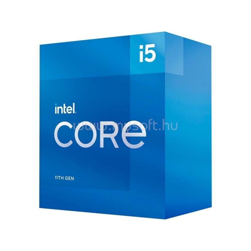 INTEL Core i5-11600KF (6 Cores, 12M Cache,3.90 up to 4.90 GHz, FCLGA1200) Dobozos, hűtés nélkül, nincs VGA