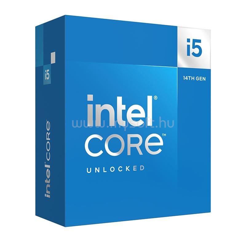 INTEL Core i5-14600K (14 Cores, 24M Cache, 2.60 up to 5.30 GHz, FCLGA1700) Dobozos, hűtés nélkül