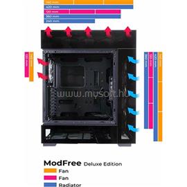 INWIN ModFree  Deluxe Edition fekete (táp nélküli) ablakos E-ATX ház IW-CS-MFDELU-BLK small