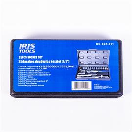 IRIS TOOLS SS-025-011 25 darabos dugókulcs készlet (1/4") SS-025-011 small