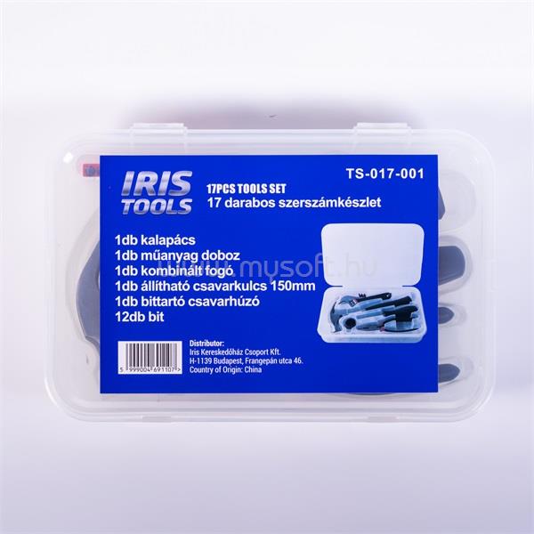 IRIS TOOLS TS-017-001 17 darabos szerszámkészlet