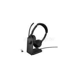 JABRA Evolve2 55 UC Stereo Bluetooth vezeték nélküli headset + töltő állomás 25599-989-989 small