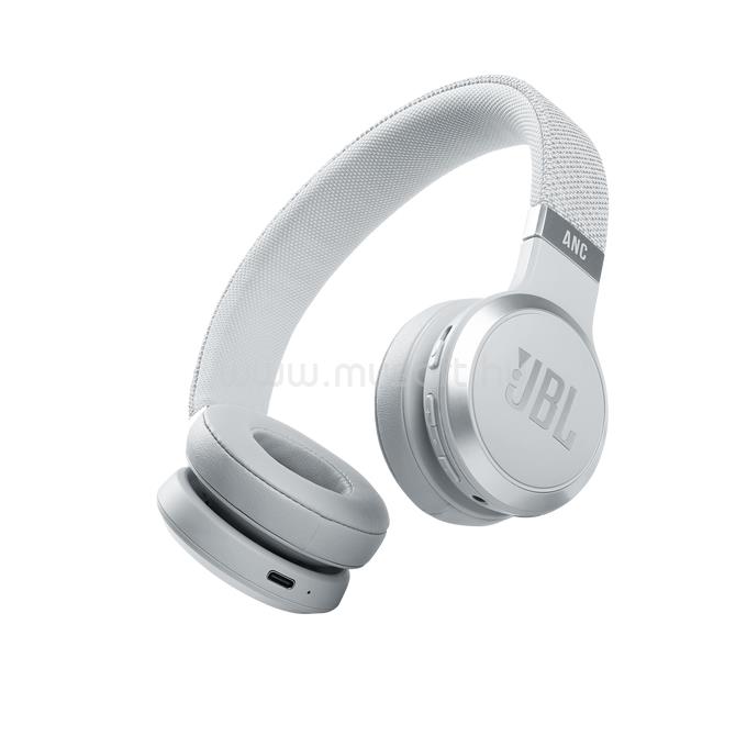 JBL LIVE 460 NC BLK Bluetooth aktív zajszűrős fejhallgató (fehér)