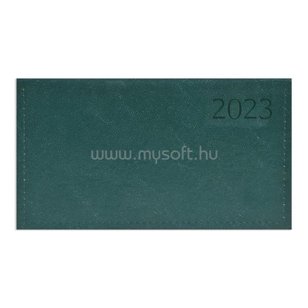 KALENDART Traditional 2023-as T030 zöld fekvő zsebnaptár