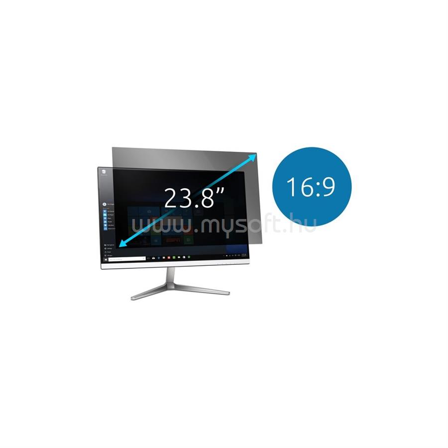 KENSINGTON Monitorszűrő (2-way Removable Privacy Screen Filter for 23.8" Monitors 16:9)