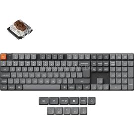 KEYCHRON K5 Max Gateron low-profile MX 2.0 Mechanical Brown mechanikus Bluetooth / vezeték nélküli / USB billentyűzet (magyar) K5M-H3-HU small