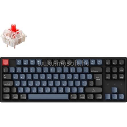 KEYCHRON K8 Pro  Gateron G Pro Red mechanikus vezeték nélküli billentyűzet (magyar, fekete)