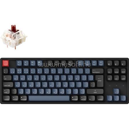 KEYCHRON K8 Pro Gateron G Pro Brown mechanikus vezeték nélküli billentyűzet (magyar, fekete)