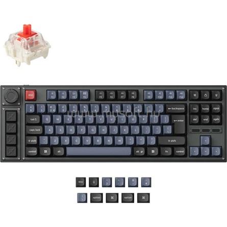 KEYCHRON Lemokey L3 Gateron Jupiter Red mechanikus vezeték nélküli billentyűzet angol lokalizáció (fekete)