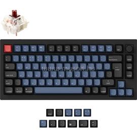 KEYCHRON Q1 V2 Gateron G Pro Brown mechanikus vezetékes billentyűzet angol lokalizáció (fekete) Q1-M3-UK small