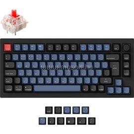 KEYCHRON Q1 V2 Gateron G Pro Red mechanikus vezetékes billentyűzet angol lokalizáció (fekete) Q1-M1-UK small