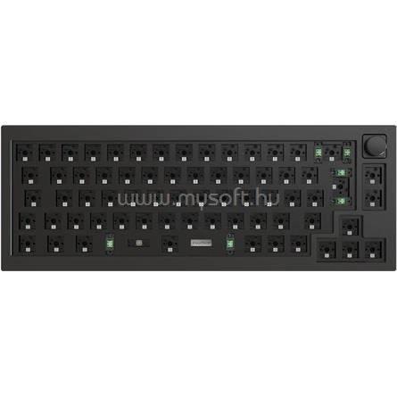 KEYCHRON Q2 Swappable RGB Backlight Knob ISO barebone gamer vezetékes billentyűzet (fekete)