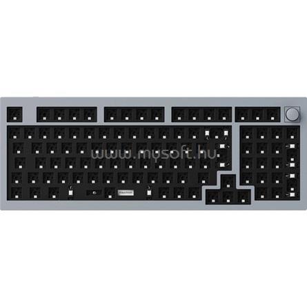 KEYCHRON Q5 Swappable RGB Backlight Knob ISO barebone gamer vezetékes billentyűzet (szürke)