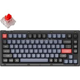 KEYCHRON V1 RGB Frosted Black Knob Hot-swap K Pro Red mechanikus vezetékes billentyűzet angol lokalizáció (fekete) V1-C1-UK small