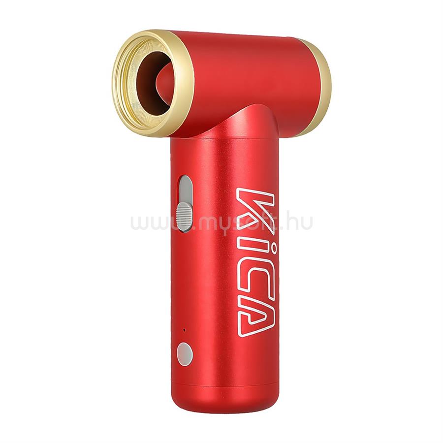 KICA JetFan2 vezeték nélküli univerzális légfúvóka, USB, LED kijelző, 101000 ford./perc, alacsony zajszint, 4,5 óra, piros