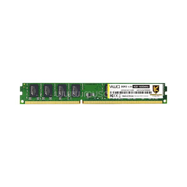 KINGSMAN DIMM memória 4GB DDR3 1600MHz CL11