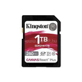 KINGSTON Canvas React Plus SDXC 1TB Class 10 UHS-II U3 V60 memóriakártya  SDR2V6/1TB small